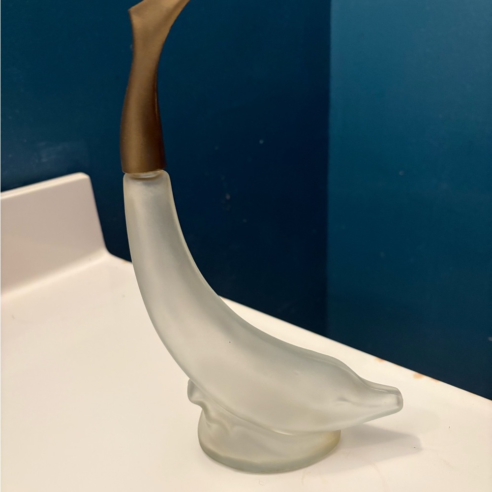Vintage Avon frosted glass dolphin